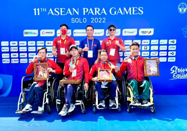 Đoàn thể Việt Nam đứng thứ 3 chung cuộc và phá 16 kỷ lục tại ASEAN Para Games 2022