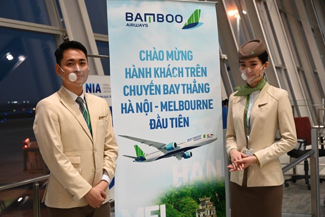 Bamboo Airways chính thức khai trương đường bay Melbourne-Hà Nội