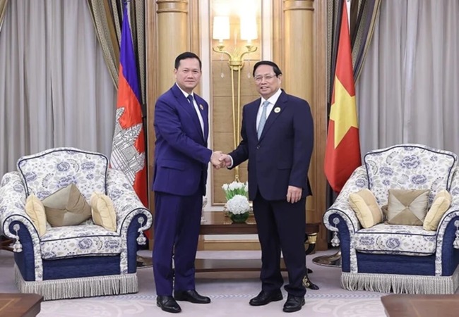 Hôm nay, Thủ tướng Vương quốc Campuchia Samdech Moha Bovor Thipadei Hun Manet thăm chính thức Việt Nam
