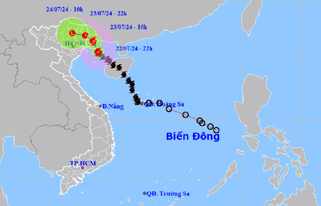 Bão số 2 đổ bộ vào tỉnh Quảng Ninh và Hải Phòng, gây mưa lớn cho vùng Đông Bắc Bộ
