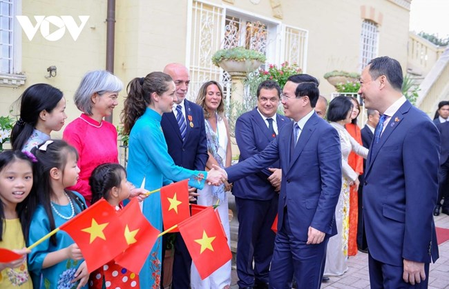 Chủ tịch nước Võ Văn Thưởng đã gặp mặt kiều bào và những người bạn Italia thân thiết với Việt Nam