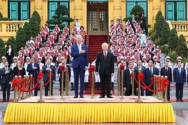 Việt Nam - Hoa Kỳ nâng tầm quan hệ lên Đối tác chiến lược Toàn diện vì hòa bình, hợp tác, phát triển bền vững của hai nước