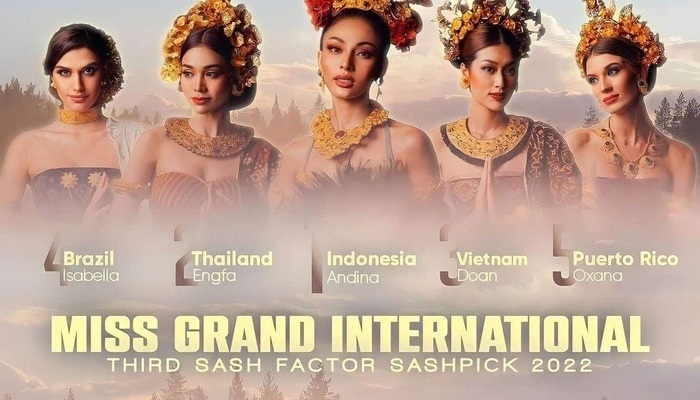 Chuyên trang sắc đẹp dự đoán đại diện Thái Lan sẽ đạt thứ hạng cao hơn Thiên Ân tại Miss Grand International 2022