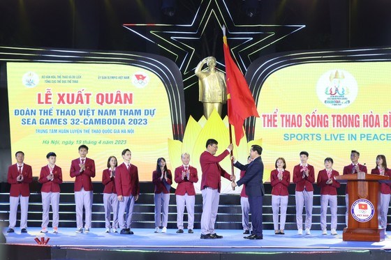Đoàn thể thao Việt Nam tổ chức lễ xuất quân tham dự SEA Games 32, quyết tâm đạt thành tích cao