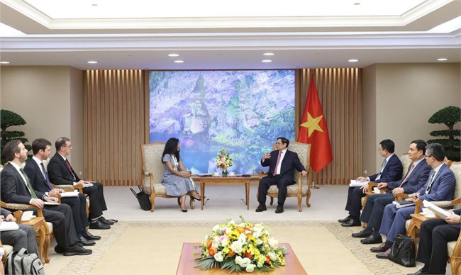 Thủ tướng Phạm Minh Chính tiếp Đoàn đại diện Quỹ Tiền tệ quốc tế làm việc tại Việt Nam