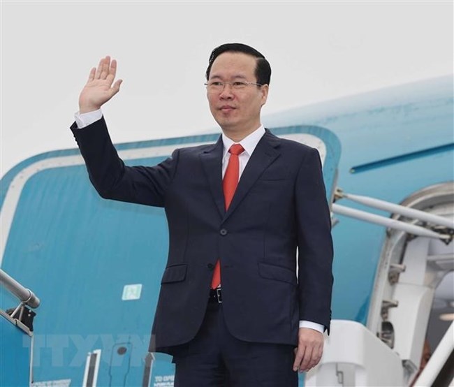 Chủ tịch nước Võ Văn Thưởng dẫn đầu đoàn đại biểu cấp cao Việt Nam lên đường thăm chính thức nước Cộng hòa dân chủ nhân dân Lào