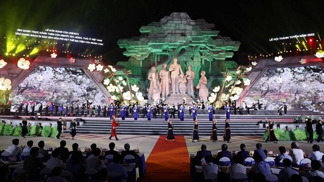 Lễ đón Bằng ghi danh “Thực hành Then của người Tày, Nùng, Thái ở Việt Nam” vào danh sách Di sản văn hóa phi vật thể đại diện của nhân loại và khai mạc Lễ hội Thành Tuyên năm 2022.