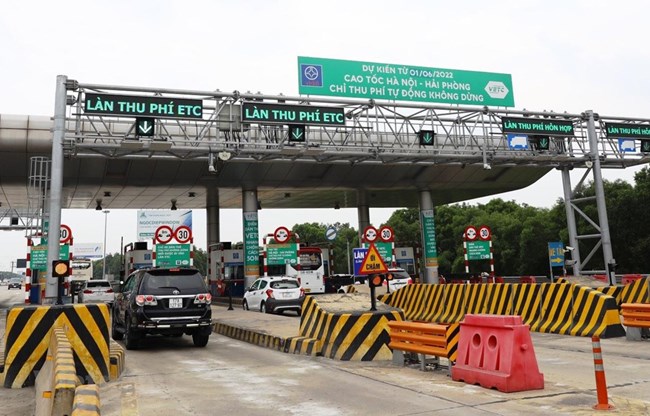 Sẵn sàng các phương án thu phí tự động 100% trên tuyến cao tốc Hà Nội – Hải Phòng từ 1/6 tới